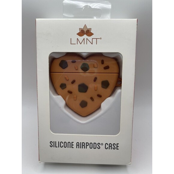 LMNT Heart Shaped Cookie Silicone AirPod Case New - Picture 1 of 5